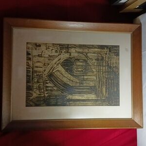 Etched cathedral vintage art